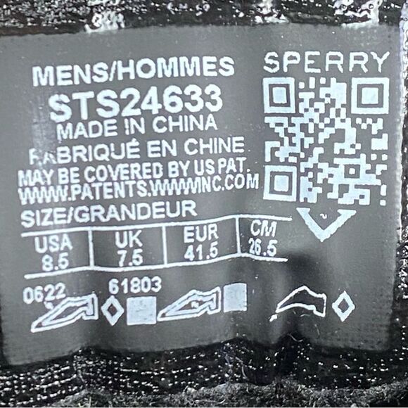 SPERRY Ice Bay Wool Navy Boots mens size 8.5 (new without Box) - Picture 7 of 9